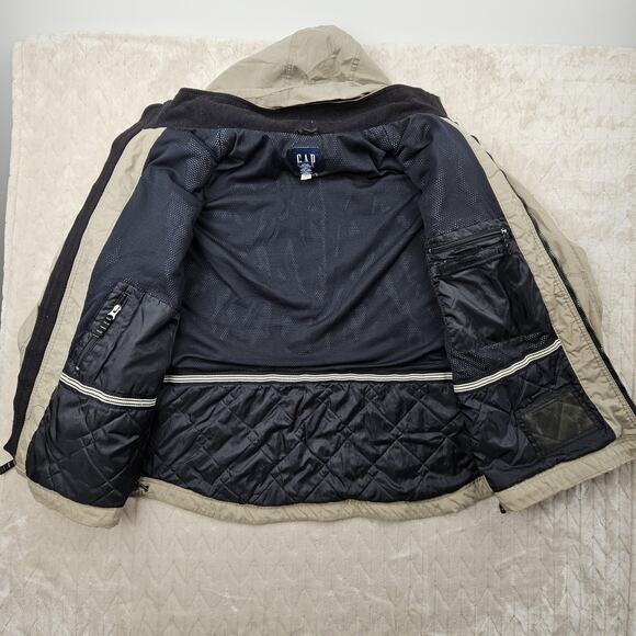GAP Jacket Mens XL Anorak Hooded Outdoor Coat Streetwear Y2K Grunge 90s Grunge - Picture 8 of 9